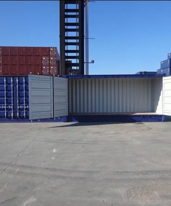 Contenedor De Acceso Lateral Completo De 40 Pies Cúbicos De Alto (9′ 6″ De Alto)