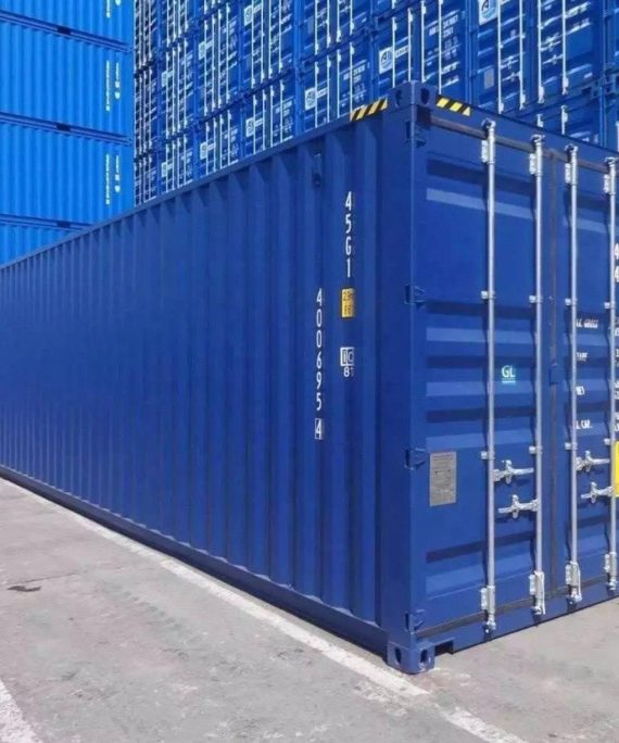 Contentor de transporte azul Hc de 40 pés