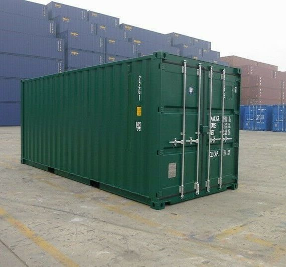 Contentor 20 pés HC novo (1 viagem) cor verde