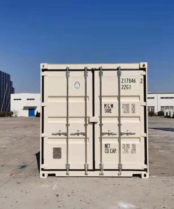 CONTENITORE MARITTIMO DA 20 PIEDI (UN VIAJE) BIANCO (RAL 9003)